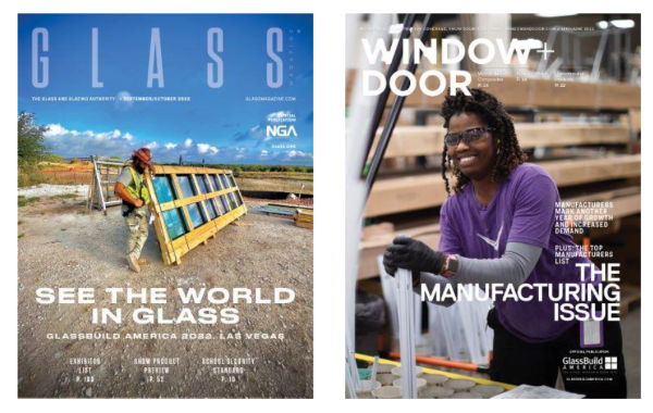 Glass magazine and Window + Door