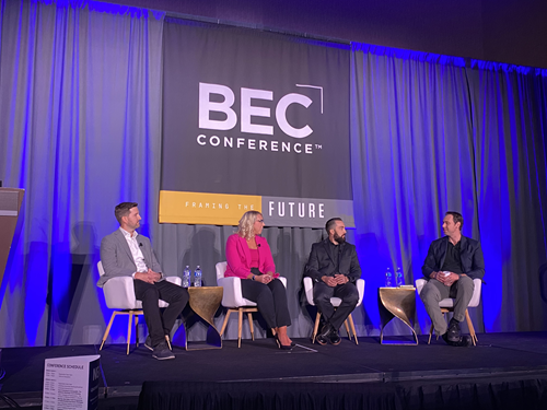 speakers onstage at the 2026 BEC Conference