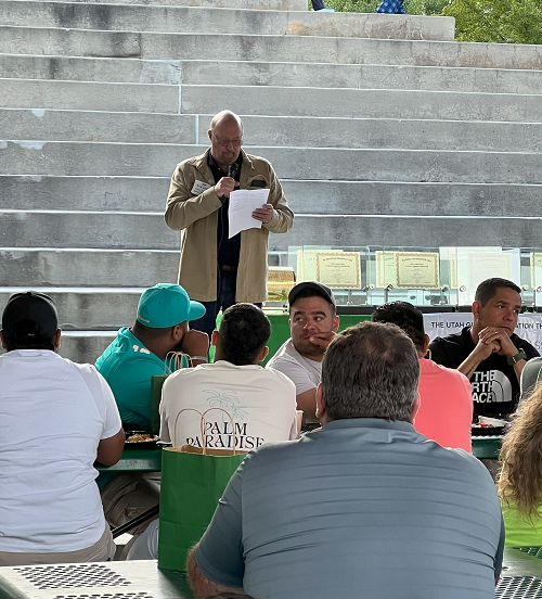 Rick Locke at UGA BBQ