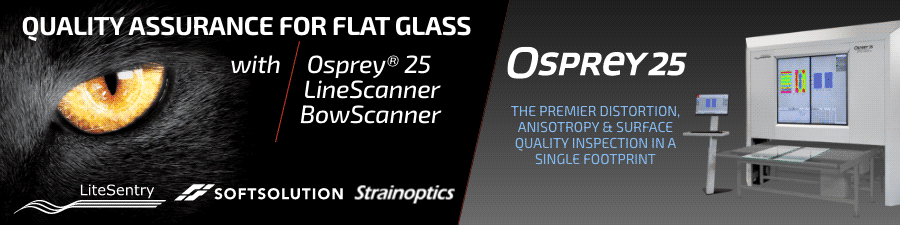 ospry scanner, quality assurance for flat glass