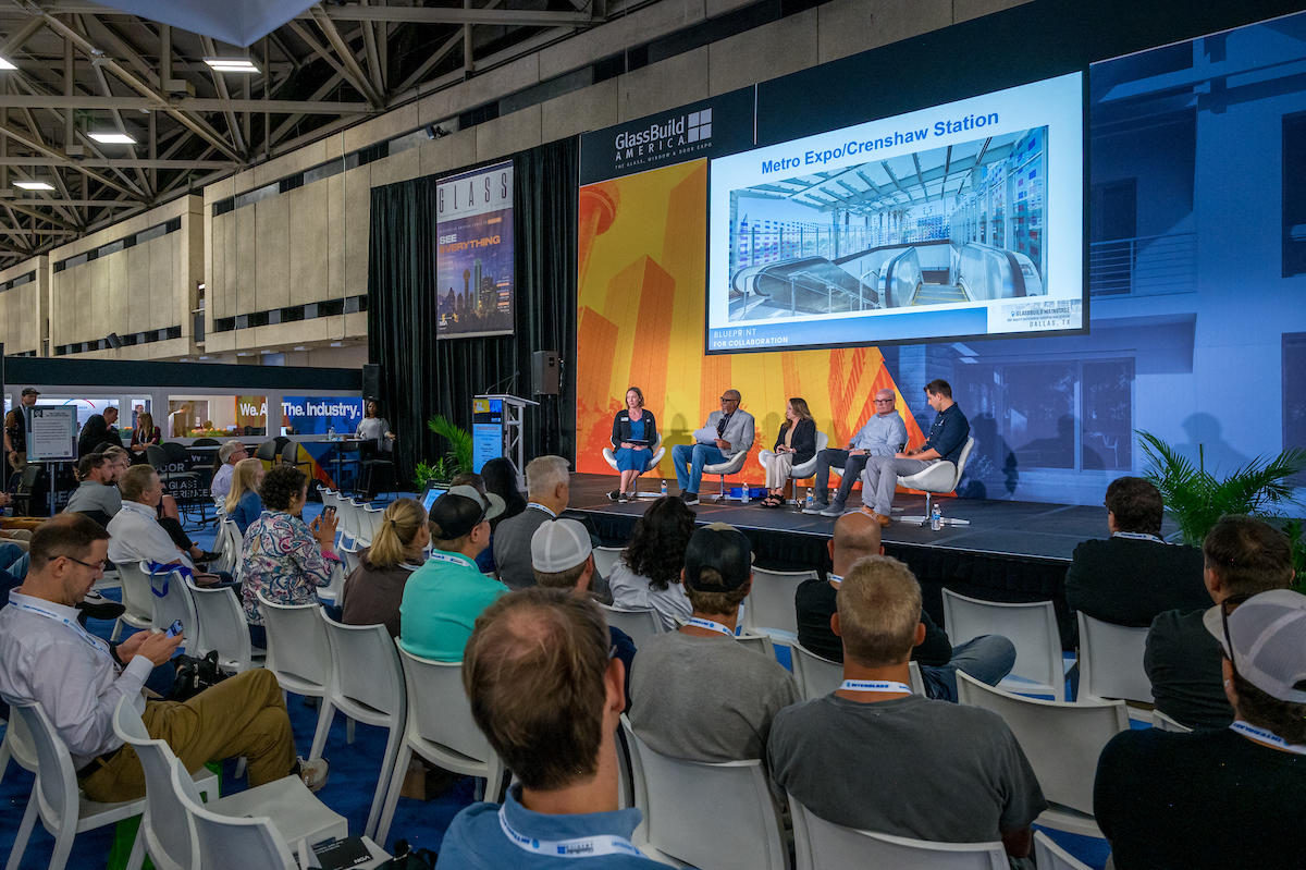 Main Stage panel at GlassBuild