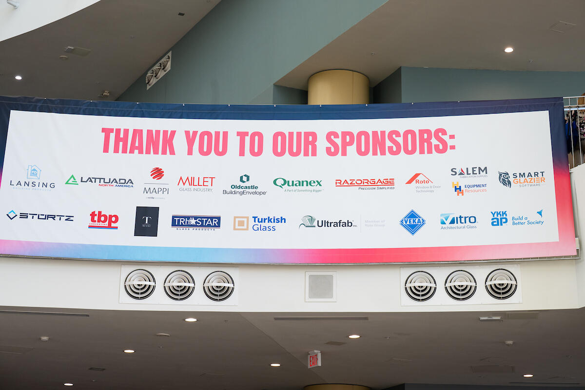 Thank you to our sponsors entrance sign