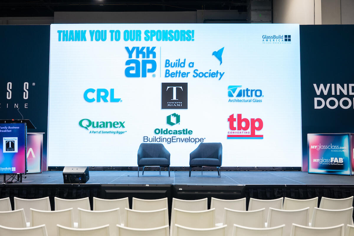 sponsor logos on main stage