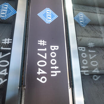 escalator sponsor sign