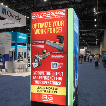 Lighted kiosk panels