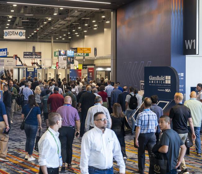 GlassBuild 2026 show floor entrance
