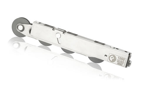 four-wheel metal roller track