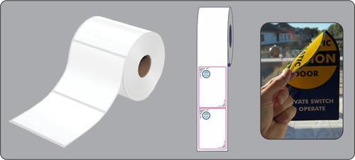 roll of glass labels