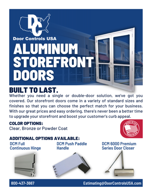 aluminum storefront doors