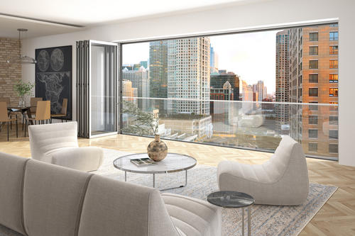 reinforced folding glass wall