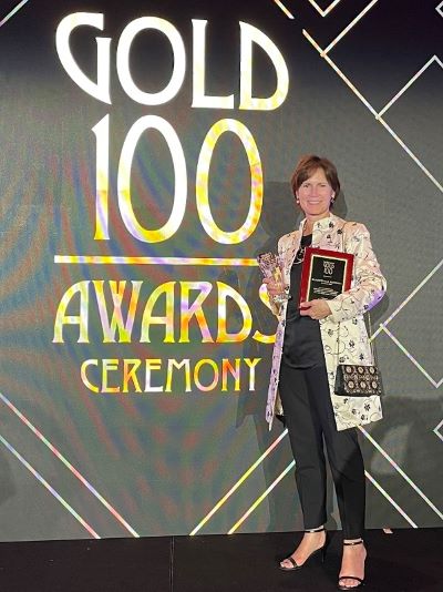Nicole Harris with Gold Award